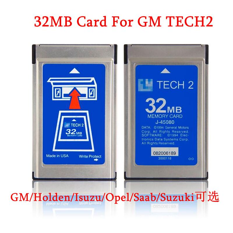 High Quality Gm Tech 32Mb Program Diagnostic Card Tech2 32Mb Card Multi-Language and Multi-Version