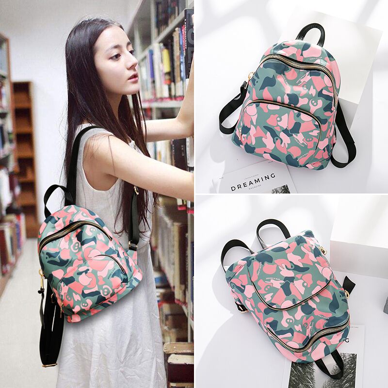 Hong Kong Fashion Double Shoulder Bag Women 2021 New Brief About 100 Hitch Casual Travel Bag Ultra Fire Light Student Bag Tide