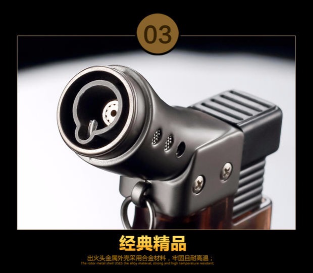 Baicheng xác thực thẳng vào bật lửa ngoài trời nhiều màu công suất lớn lửa đánh lửa cá tính sáng tạo hộp quẹt bic