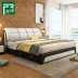 giường da trẻ em da giường đôi 1,8 m hôn nhân giường hiện đại nhỏ gọn master bedroom Bed Bắc Âu Continental tatami giường lưu trữ - Giường giường tủ Giường