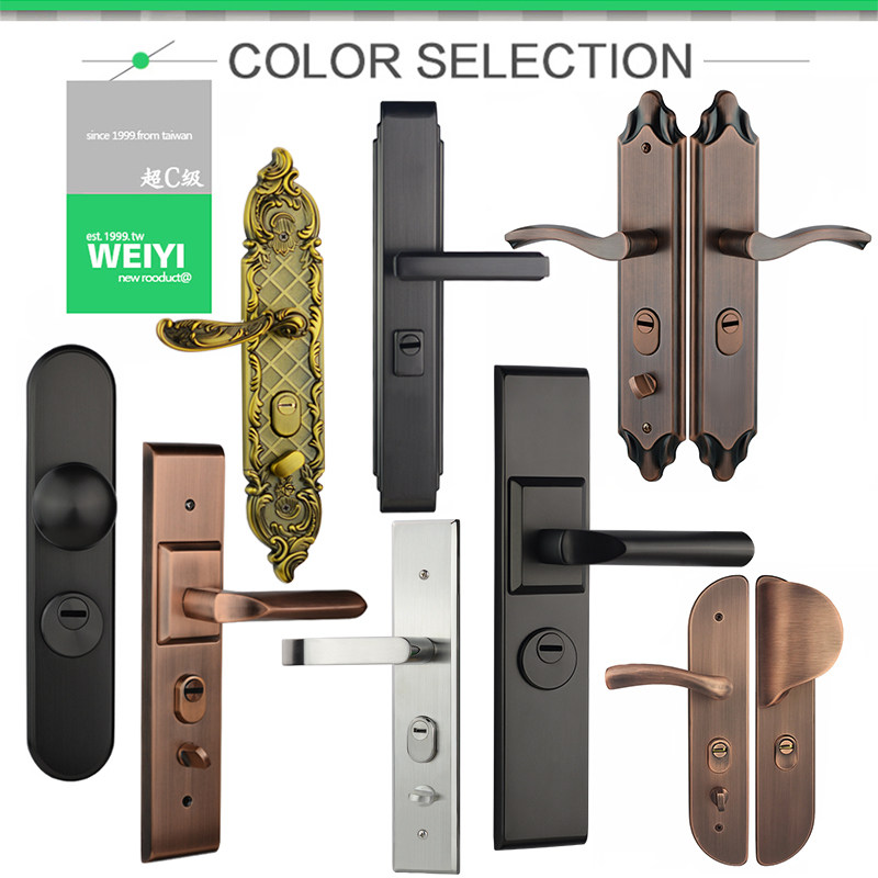 304 stainless steel anti - theft lock lock handle pair of L68 series red bronze