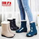 Warrior, модная флисовая обувь, удерживающие тепло нескользящие высокие сапоги, туфли, средней длины