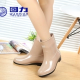 Warrior, модные милые нескользящие туфли из ПВХ, средней длины