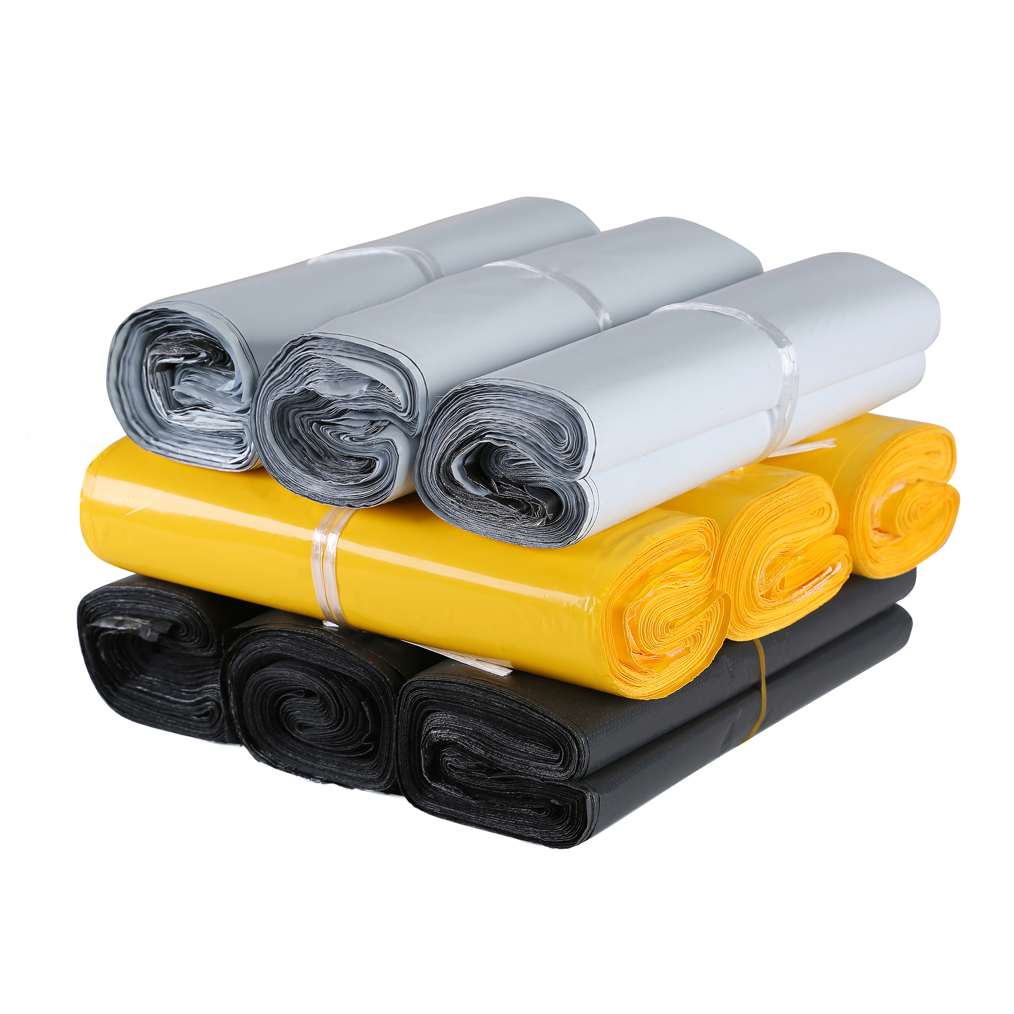 Brand new material eco-friendly waterproof bag thickened white grey black color packed bag vandalism Shunfeng express bag special price