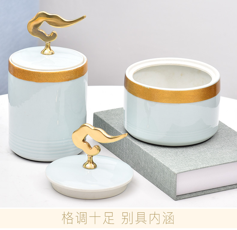 New Chinese style ceramic vase storage tank furnishing articles example room home sitting room porch TV ark, soft adornment