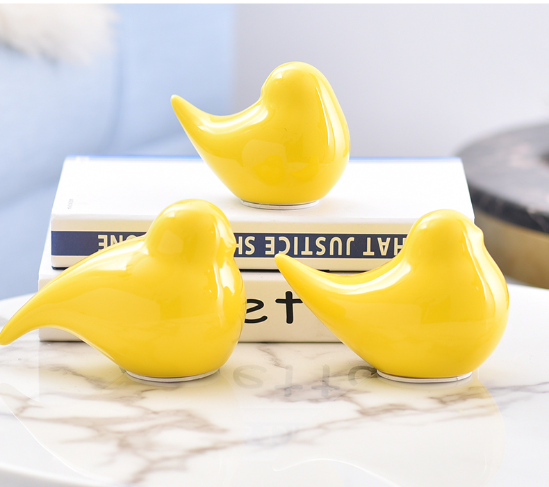 Ceramic, lovely bird decorations TV ark, bookcase creative home sitting room supplies new Chinese style western - style small place