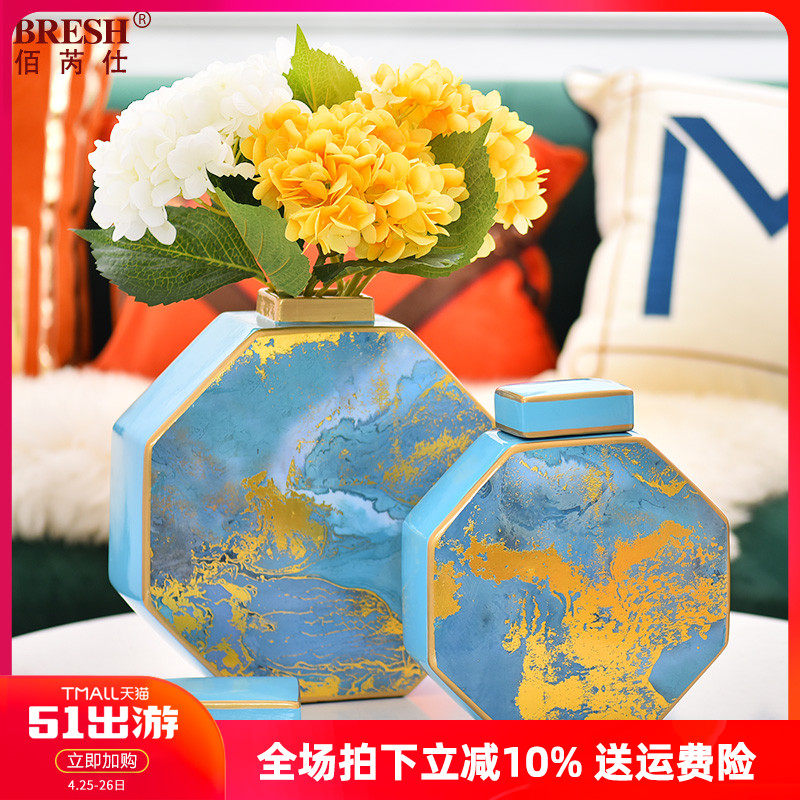 Light luxury creative ceramic ornaments Bedroom study Creative decorative ornaments Living room ceramic ornaments