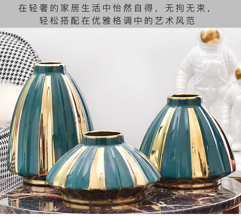Ceramic vases, sitting room of TV ark, wine porch desktop flower arranging household furnish furnishing articles