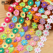 Color petal flower lace accessories water soluble lace lace clothes hat decoration accessories kindergarten hand decoration