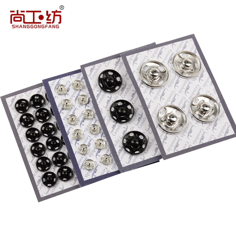 Metal dark button button button Female buckle Flip buckle Snap Mini small children's baby invisible button button black