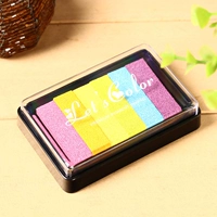 Радужная желтая чернильная подушечка