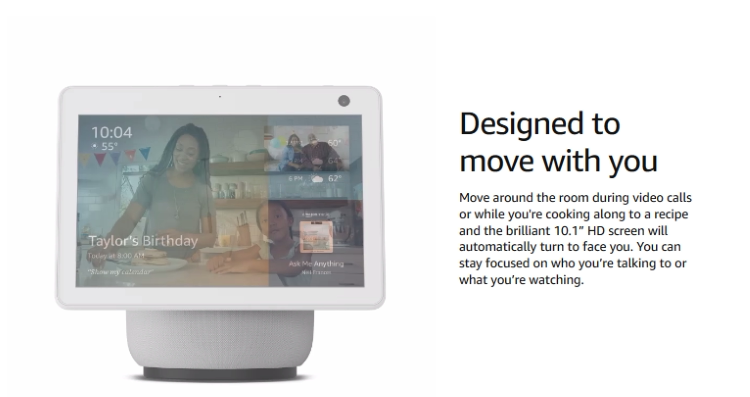 IP-камера 美国 all-new echo show 10 第三代 智能显示屏摄像头.