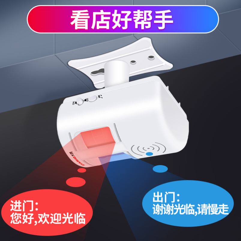 Welcome to the voice announcer Hello Sensors Swing into the door Cartoon cute doorbell Bell Entrance two-way