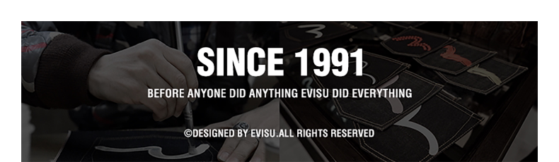 Джинсовая рубашка evisu 福神 男士手扫大m印花休闲覆古牛仔衬衫外套