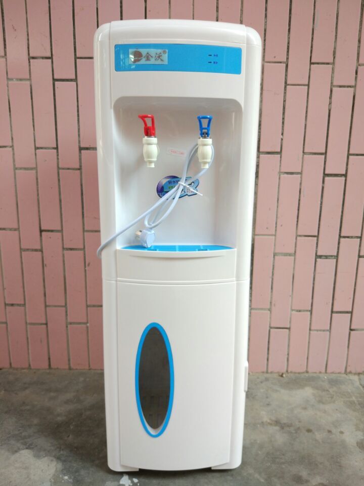 cây nước nóng lạnh giá rẻ Máy ống đứng bằng thép không gỉ lưu trữ nước xô sắt phần nóng và lạnh ấm thẳng uống nước đài phun nước kiểu cũ thực tế - Nước quả máy lọc nước biển