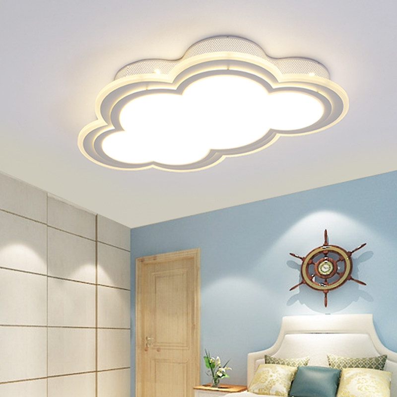 Minyixuan Children's Room Lamp Boys Girls Cloud Bedroom Light Brief modern cozy room light LED suction lights