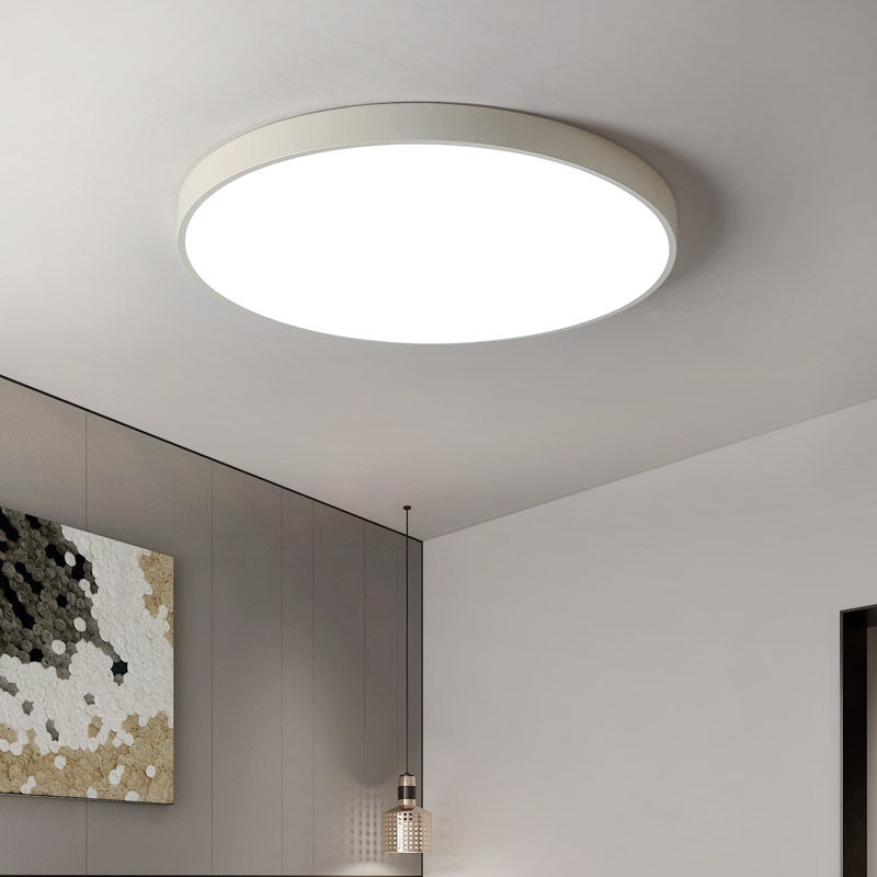 Modern simple LED ceiling lamp round Nordic creative personality intelligent remote control dining room lamp living room bedroom lamp
