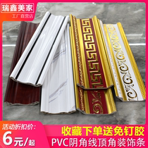 Net Red Clitoral Wire PVC Ceiling Decoration Line Shed Angle Gypsum Line Hidden Top Corner Line Smallpox Wall Corner Closing strip
