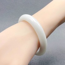 Natural Shaanxi Xian Lantian Jade Bracelet Fashion Womens Terracotta Warriors Same Style Living Jade Beauty Bracelet with Certificate