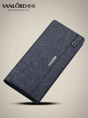 VANLORD Wallet Long Edition Fashion Ticket Holder Multi Card Men Korean Youth Denim Men Bag Handbag Handbag