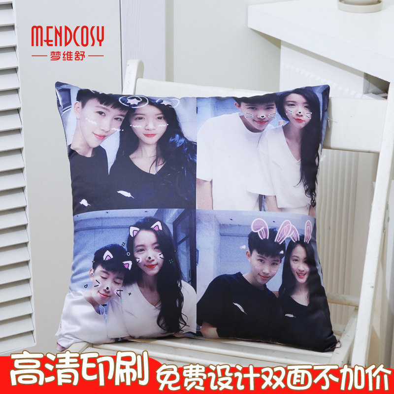 diy lovers customize imprint photo holding pillows pictures to figure do logo for boys and girls Summer sleeping on pillows