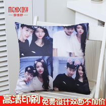  diy couple custom printable photo pillow picture to map custom logo male and female students summer sleeping pillow