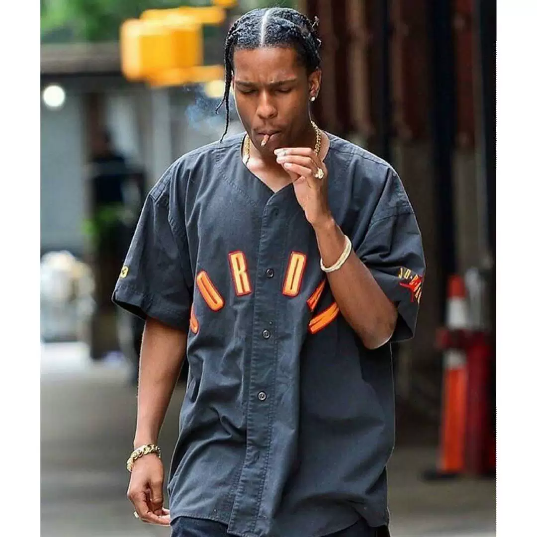 [SOLD] Ретро-графинг Джордан бейсболка оранжевая 1 A $ AP Asap Rocky