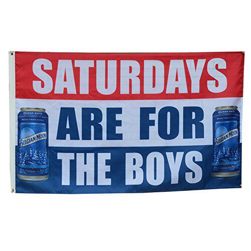 Blue Moon Bud Beer Flag Order for MLB NHL NBA NFL University Campus Flag Posters