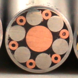 Mosaic rivet 5mm ------- 070 Number of flower nail shank rivet pattern nails