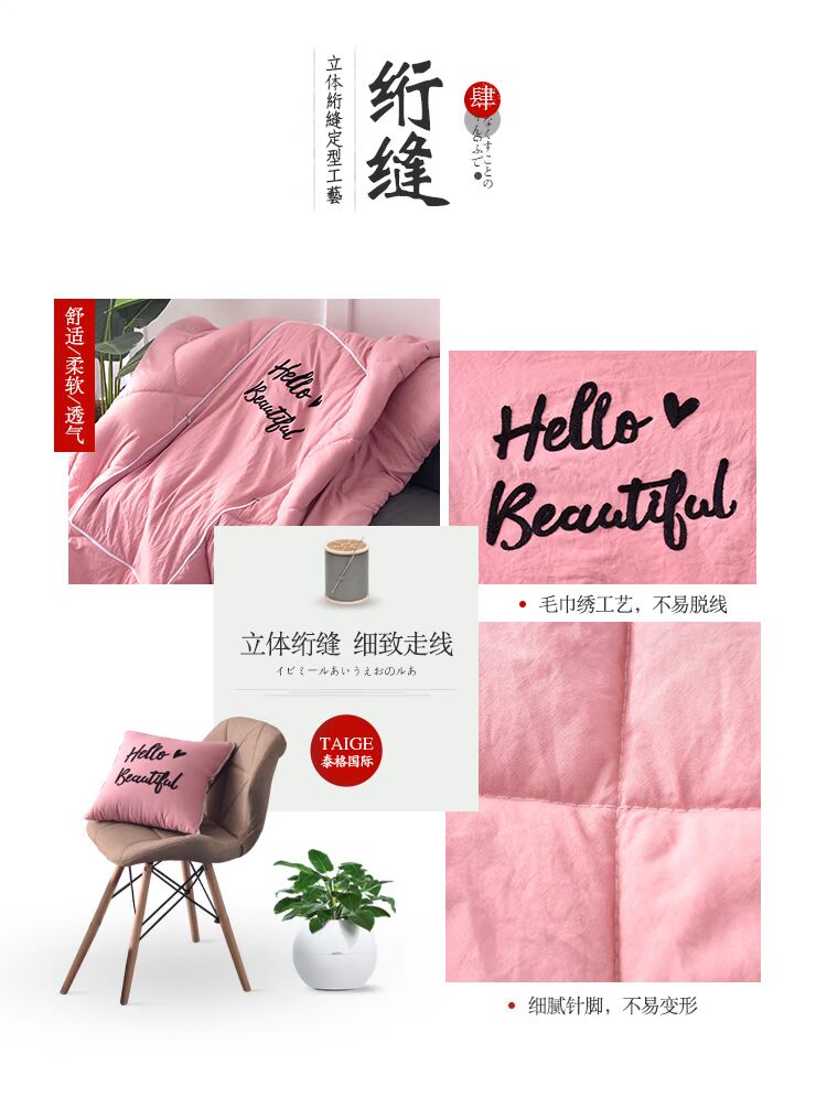 Gối chăn hai nước giặt bông dày gối đệm ngủ chăn gối gấp xe đa năng gối gối tựa ghế sofa