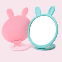 Bathroom plastic makeup mirror desktop-style one-sided portable dresser cute bedroom comb mirror wall