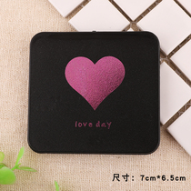  Mirror Portable square makeup mirror Enlarged double-sided small mirror