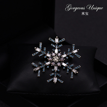 455 retro high-grade snowflake brooch brooch female Japanese and Korean temperament Joker coat exquisite pin buckle accessories
