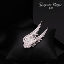 Angels wings exquisite elegant female brooch temperament Joker accessories suit coat buckle corsage