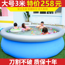 Oversized childrens inflatable swimming pool home thickened family outdoor round clip net swimming pool adult paddling pool