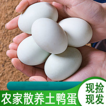 Fresh Weishan Lake duck eggs green shell farmhouse free-range native duck eggs ecological shelduck eggs shelduck eggs 30 pieces
