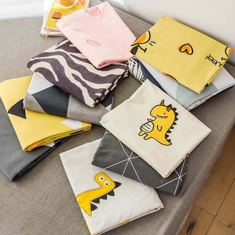 Quilt cover single piece 200x230 pure cotton quilt cover 150 x 210 student dormitory 1 5 m single double full cotton three sets