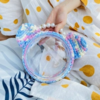 Хлопковая сумка, декор, с медвежатами