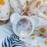 Сумка чистого белого медведя (нефинансированный продукт) Отправить учебник+мяч украшения