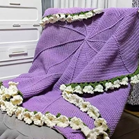 Deep Purple + Milky White Lily of the Valley Carpet [Material Pack] Бесплатный учебник