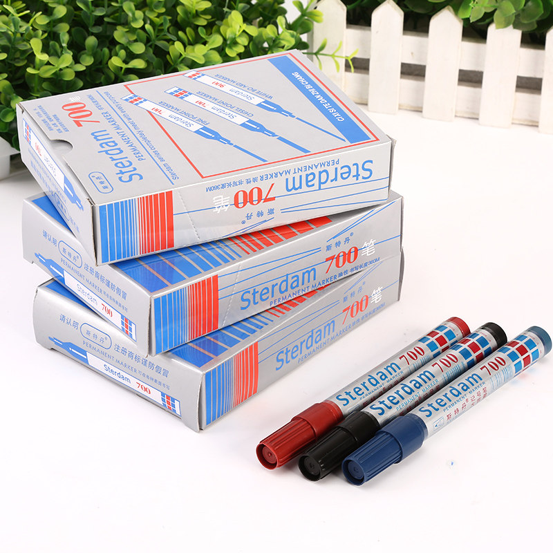 Marker express pen Hook pen Large head pen can add ink Stedan 700 oily single head