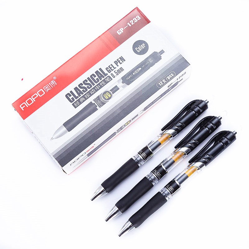 GEL PEN PRESS water-based pen GEL pen SIGNATURE pen 0 5MM gel refill office supplies stationery signature pen pen