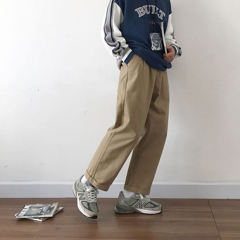 Youyifan Autumn Pants Lax Ka Trouser Pants for Men and Women's Day of Retro Harbor