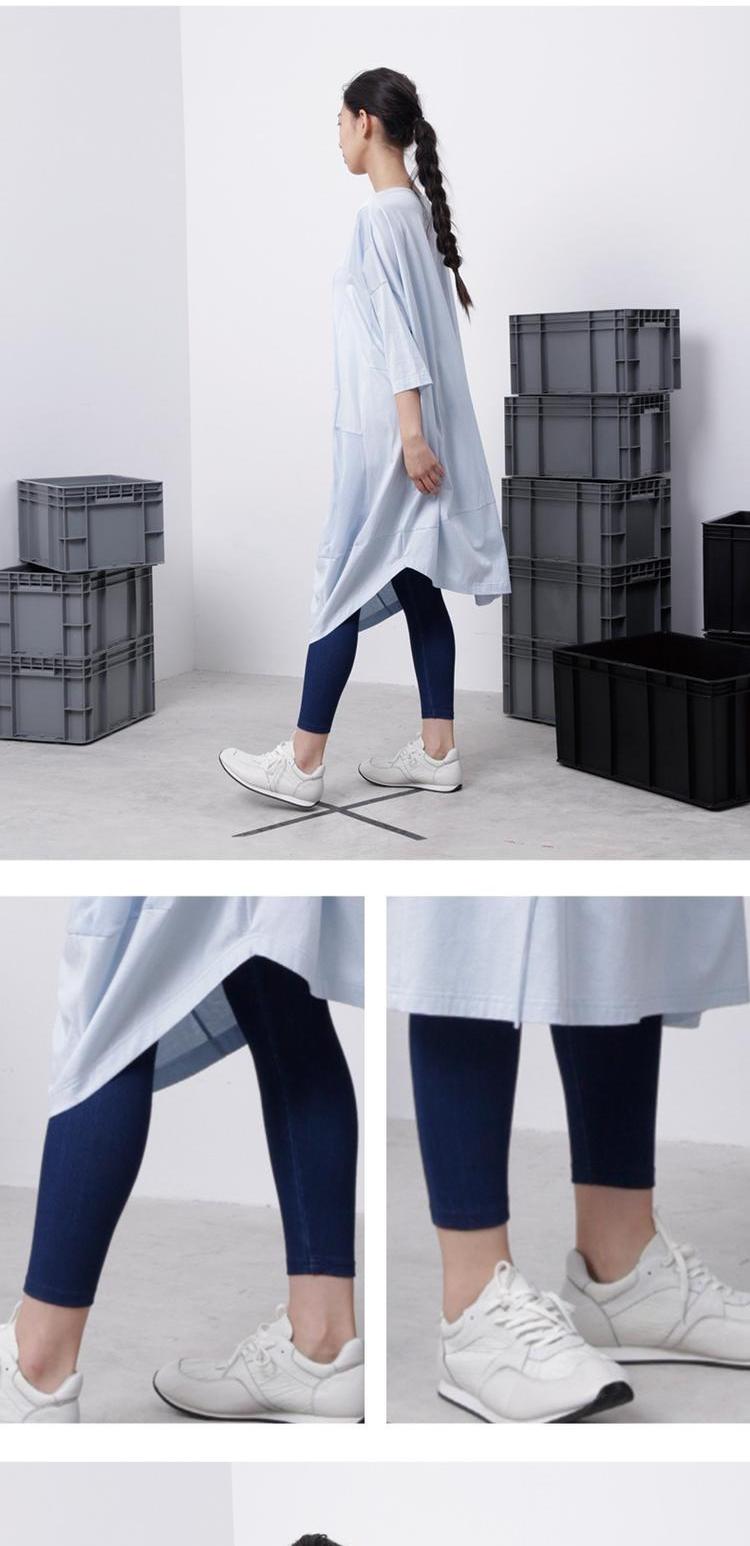 MISEUP đi bộ mùa hè quần denim mới thoải mái và thoải mái - Khởi động cắt quần tây nữ ống suông lưng cao