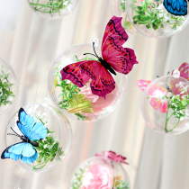 Kindergarten Decoration Transparent Ball Ceiling Pendant Mall Shop Window Storefront Creative Scene Placement Spring Christmas Pendant Ball