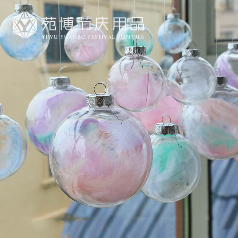 New Year Kindergarten Mall Shop Window Decoration Jewellery Suspended Ceiling Roof Creative Hanging Accessories Atmosphere Arrangement Pendant Transparent Ball