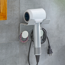 Bathroom blowing rack toilet hair dryer storage rack wall hanging hair dryer bracket rack no punching