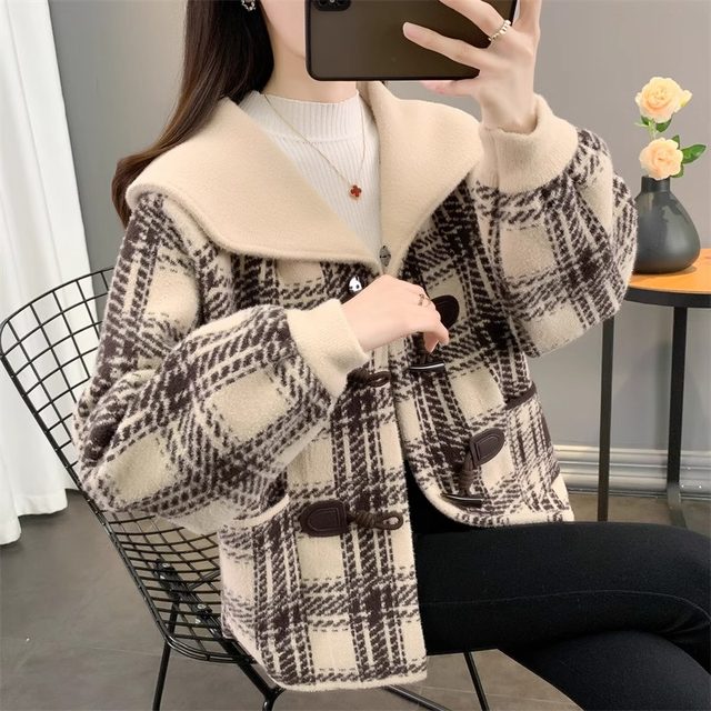 Women's autumn and winter woolen coat short top
