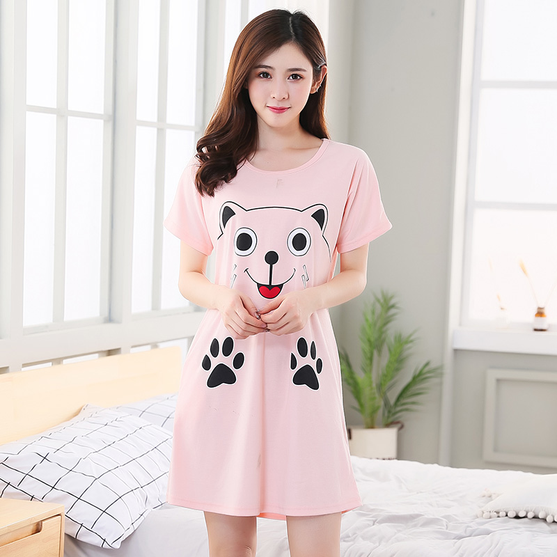 Nightdress nữ mùa hè cotton Hàn Quốc sinh viên tươi không tay đồ ngủ nữ mùa hè sling dễ thương rùa vest dịch vụ nhà