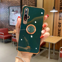 For Huawei Glory 20 mobile phone case creative with ring bracket honor20pro all-inclusive camera protection electroplating anti-fall soft shell tide brand net red women v20por new personality 5G